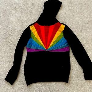 Aviator Nation kids  Rainbow Hooded Sweatshirt